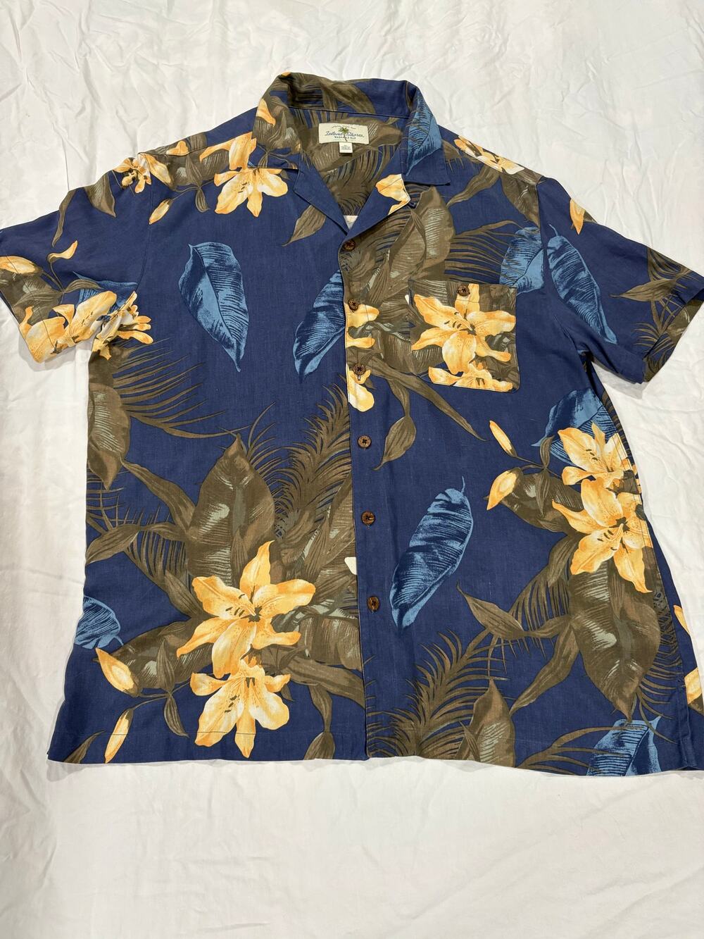 Island Shores 100% Washable Silk Tropical Shirt Size XL